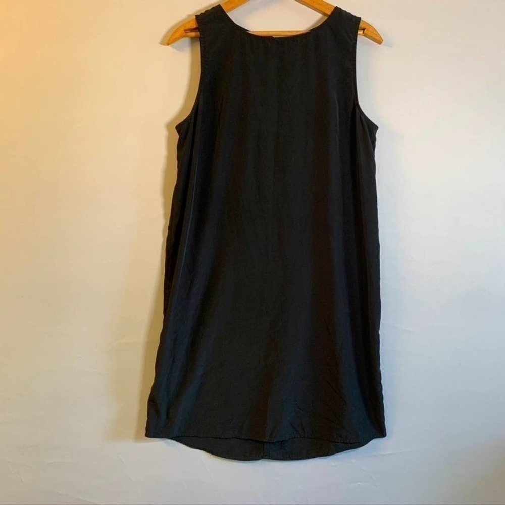 𝅺CASLON Lightweight Black Shift Slip Dress S